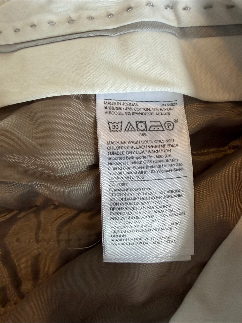 Banana Republic Sloan Beige Women’s  Pants | Size 6 - Picture 7 of 8